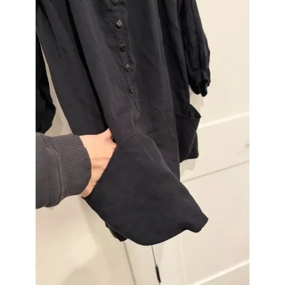See By Chloe Vintage Black Billow Shirt Dress Sz 38 But Good For US 4-8 - Picture 14 of 15